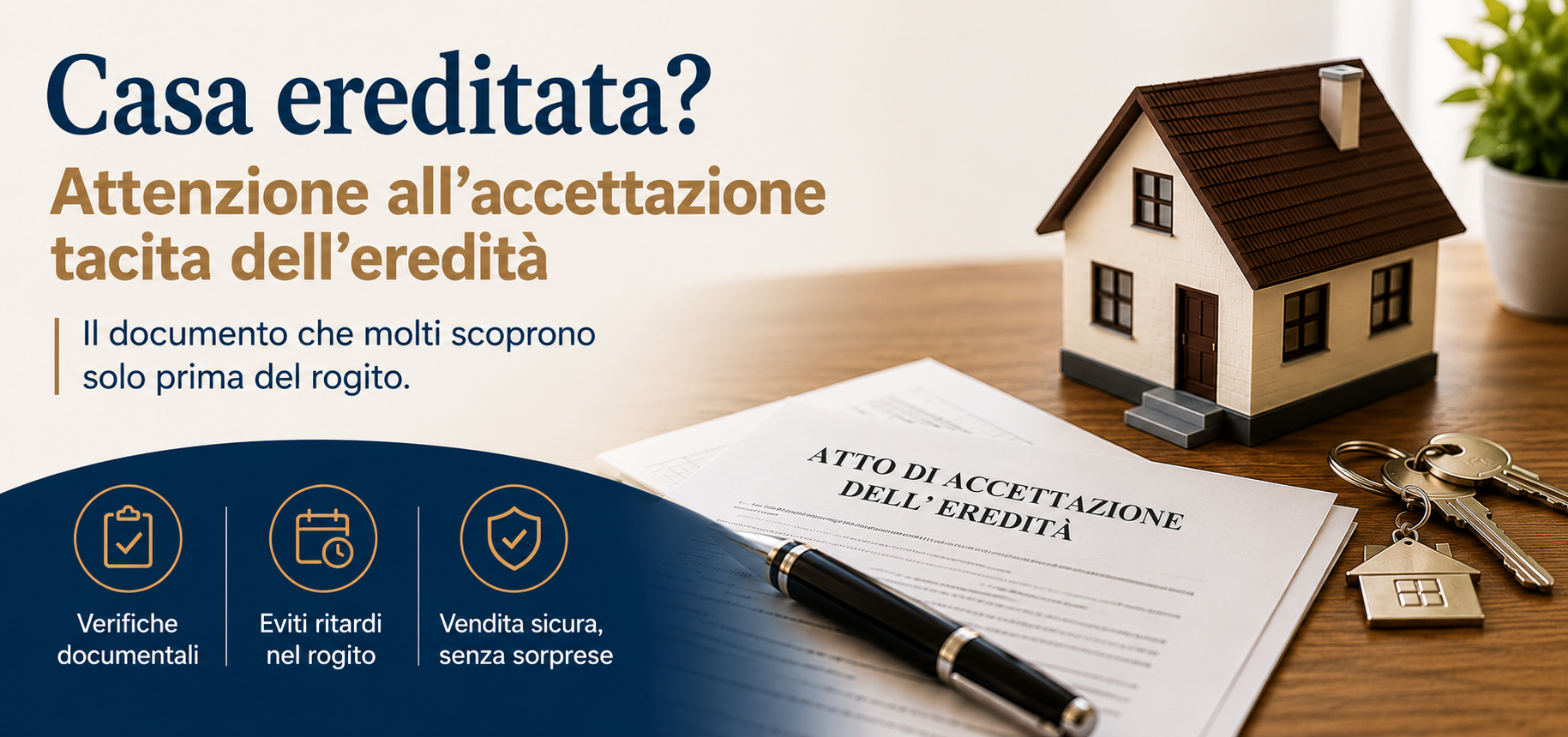 Accettazione tacita dell'eredità: quando diventa obbligatoria per vendere un immobile