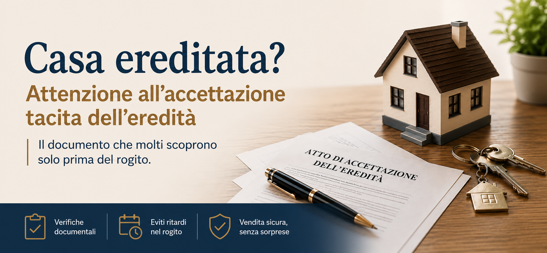 Accettazione tacita dell'eredità: quando diventa obbligatoria per vendere un immobile