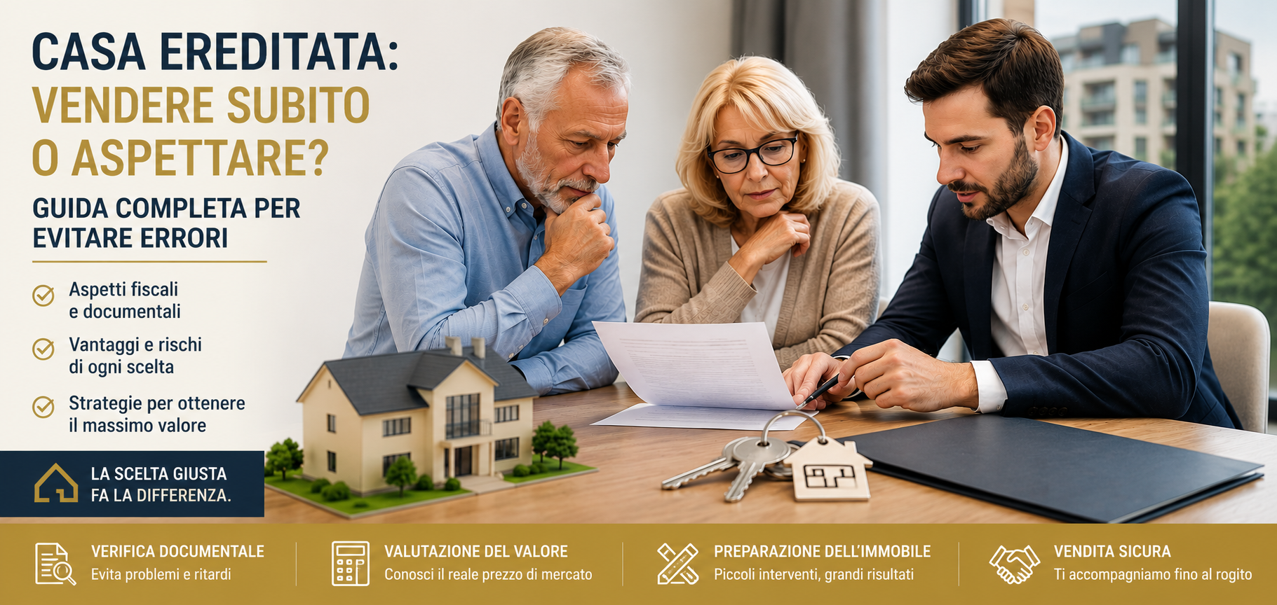 Casa ereditata: vendere subito o aspettare? Guida completa per evitare errori
